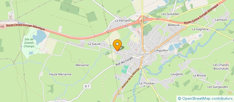 localisation de l'entreprise SCI MICHAUD à GOUZON