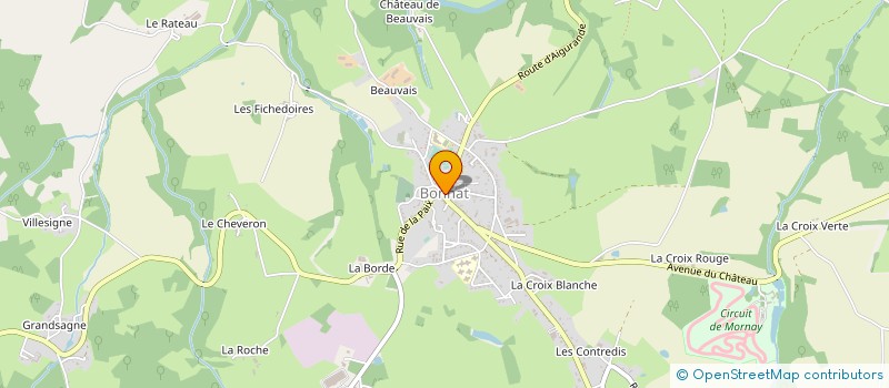 localisation de l'entreprise SCI MICHAUX DUPLAIX à BONNAT