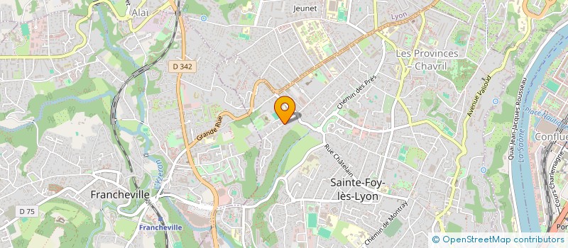 localisation de l'entreprise SCI MICHEL  SAINTE-FOY-LES-LYON