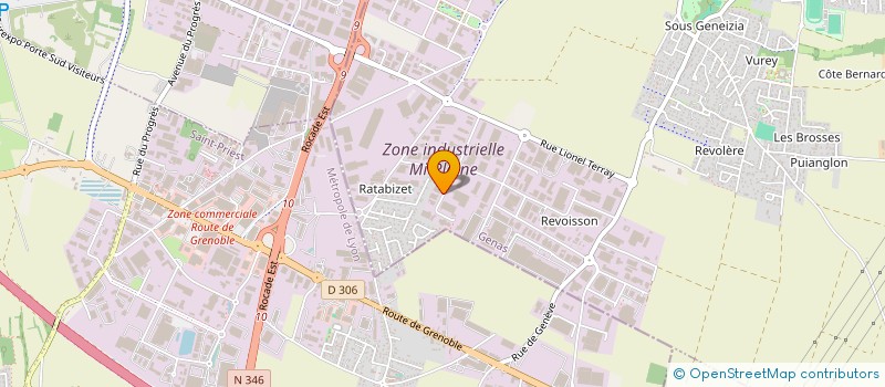 localisation de l'entreprise SCI MICHEL  GENAS