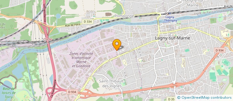 localisation de l'entreprise SCI MICHEL  LAGNY-SUR-MARNE