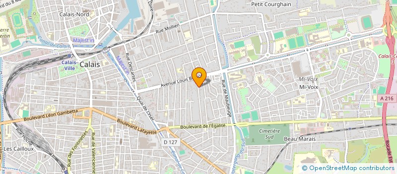 localisation de l'entreprise SCI MICHEL ANGE  CALAIS