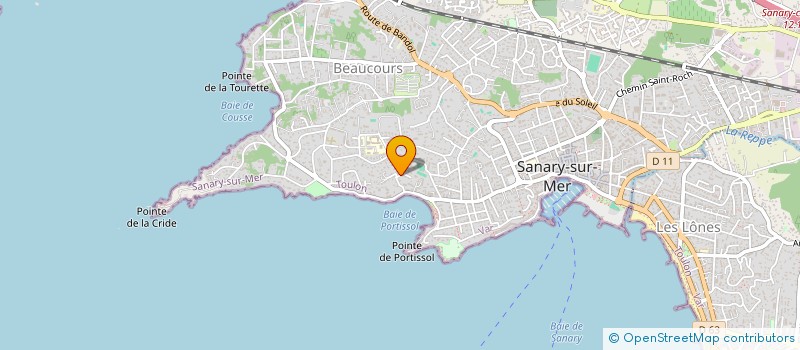 localisation de l'entreprise SCI MICHEL ANGE à SANARY-SUR-MER