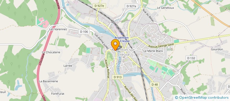 localisation de l'entreprise SCI MICHEL.B à ARGENTON-SUR-CREUSE