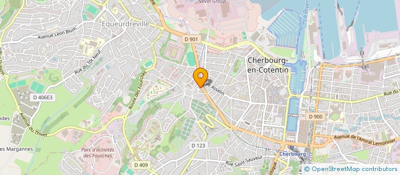 localisation de l'entreprise SCI MICHEL BIGOT à CHERBOURG-EN-COTENTIN