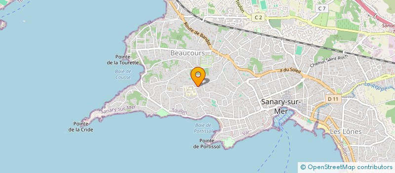 localisation de l'entreprise SCI MICHEL CLAUDE & ASSOCIES à SANARY-SUR-MER