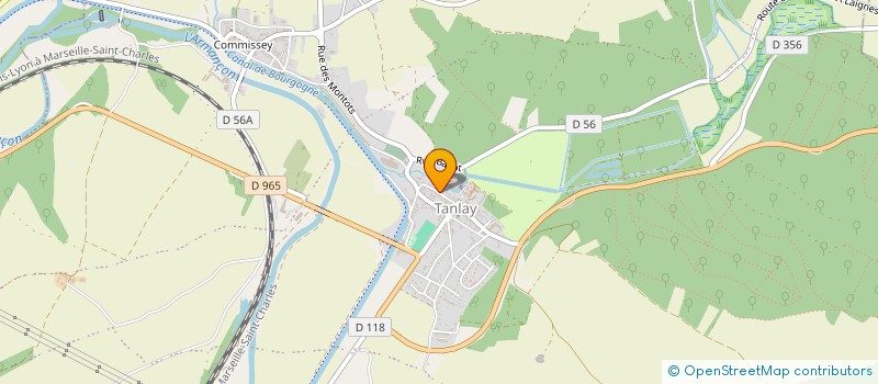 localisation de l'entreprise SCI MICHEL ET JEAN DELPRAT  TANLAY