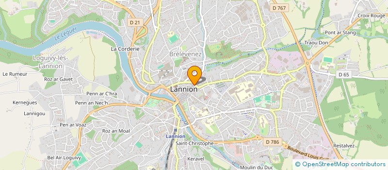 localisation de l'entreprise SCI MICHEL HERVE  LANNION