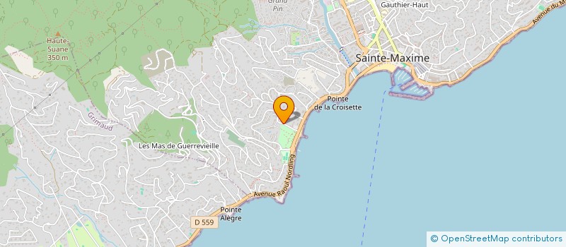 localisation de l'entreprise SCI MICHEL LAUGIER à SAINTE-MAXIME