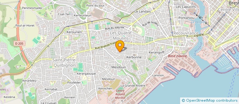 localisation de l'entreprise SCI MICHEL PRIGENT à BREST