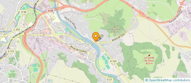 localisation de l'entreprise SCI MICHEL RONDET  BRIVES-CHARENSAC