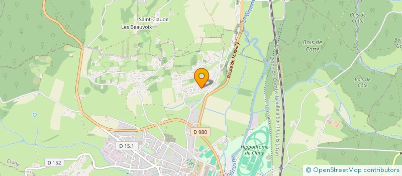 localisation de l'entreprise SCI MICHELANGE  CLUNY