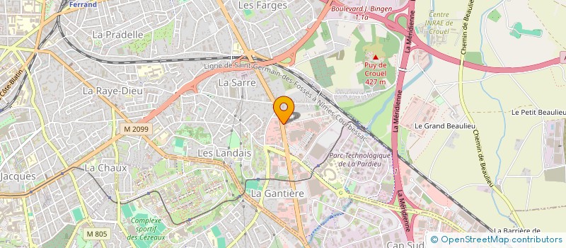 localisation de l'entreprise SCI MICHELE AGENON  CLERMONT-FERRAND