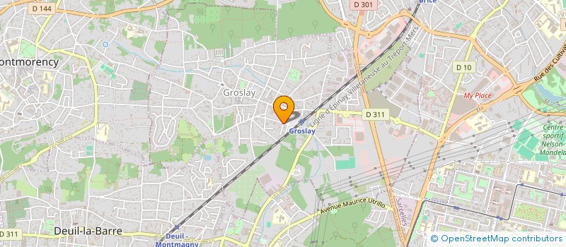 localisation de l'entreprise SCI MICHELE ARMAND  GROSLAY