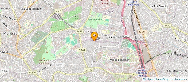 localisation de l'entreprise SCI MICHELE ET DOMINIQUE à MONTREUIL