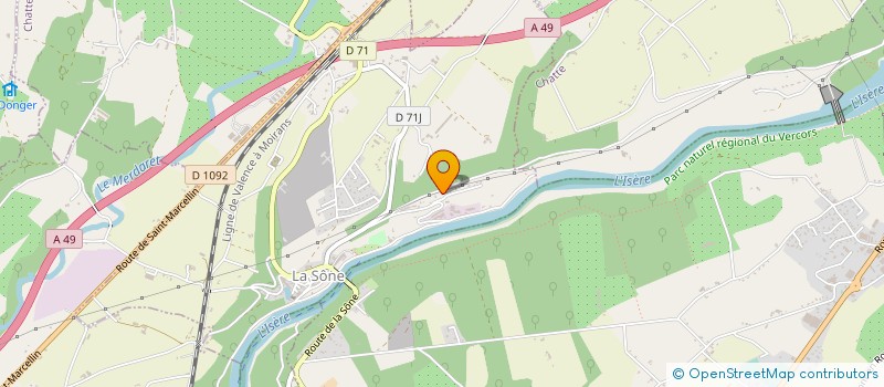 localisation de l'entreprise SCI MICHELE ET PHILIPPE  LA SONE