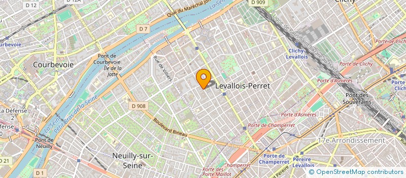 localisation de l'entreprise SCI MICHELE & M.A.S.H. à LEVALLOIS-PERRET