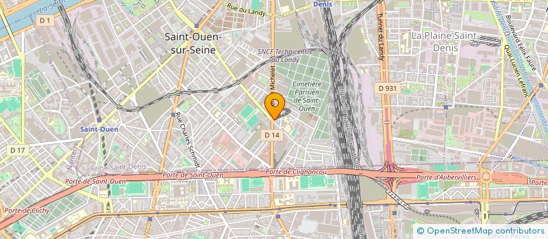 localisation de l'entreprise SCI MICHELET à SAINT-OUEN-SUR-SEINE