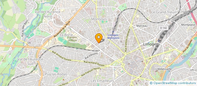 localisation de l'entreprise SCI MICHELET à LIMOGES