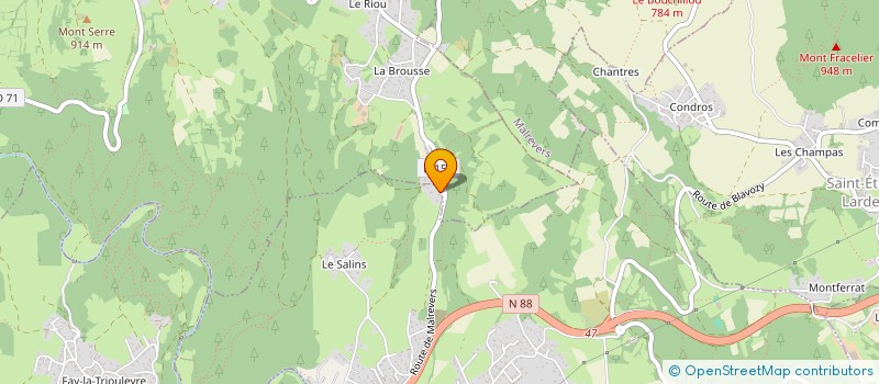 localisation de l'entreprise SCI MICHELET  BLAVOZY