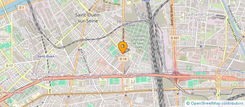 localisation de l'entreprise SCI MICHELET SAINT OUEN à SAINT-OUEN-SUR-SEINE