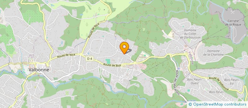 localisation de l'entreprise SCI MICHELINE  VALBONNE