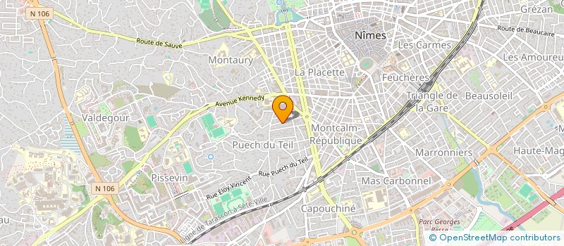 localisation de l'entreprise SCI MICHELINE JACARENDA  NIMES