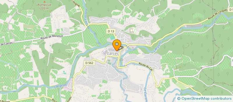 localisation de l'entreprise SCI MICHELIX  CARCES