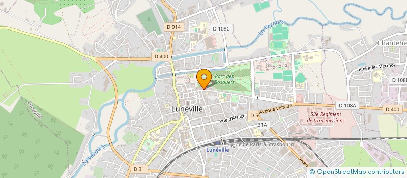 localisation de l'entreprise SCI MICHELLE  LUNEVILLE