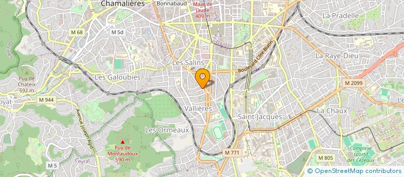 localisation de l'entreprise SCI MICHELLE GAVARD  CLERMONT-FERRAND