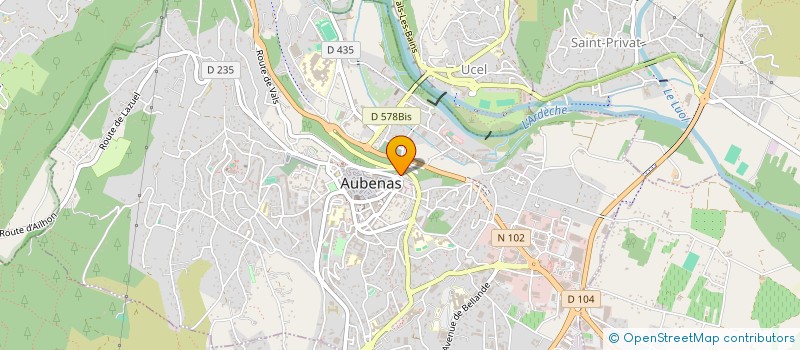localisation de l'entreprise SCI MICHELON à AUBENAS