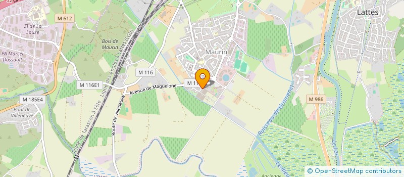 localisation de l'entreprise SCI MICHKA à LATTES