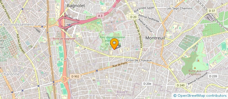localisation de l'entreprise SCI MICHMICH à MONTREUIL