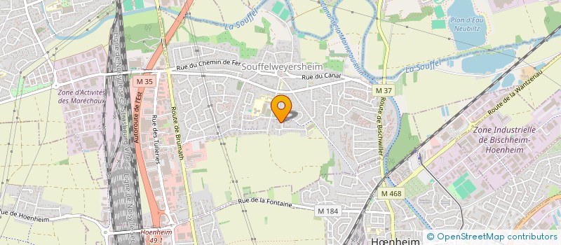 localisation de l'entreprise SCI MICHOL  SOUFFELWEYERSHEIM