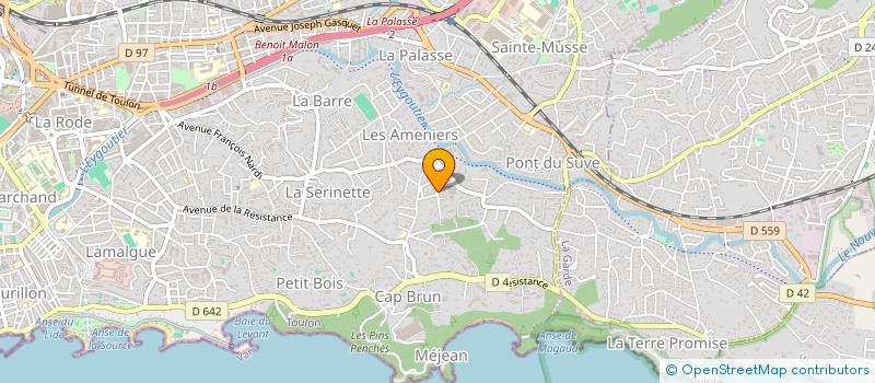 localisation de l'entreprise SCI MICHOLET  TOULON