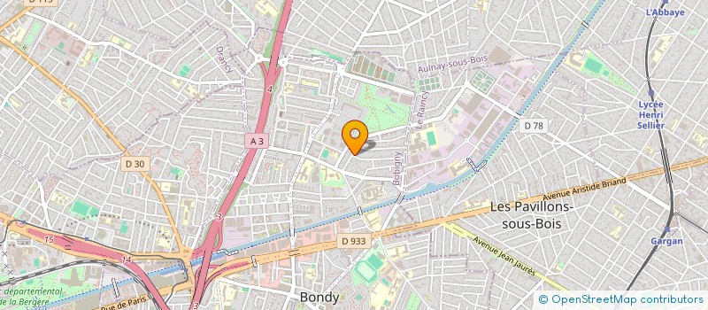 localisation de l'entreprise SCI MICHOU ET GABY  BONDY