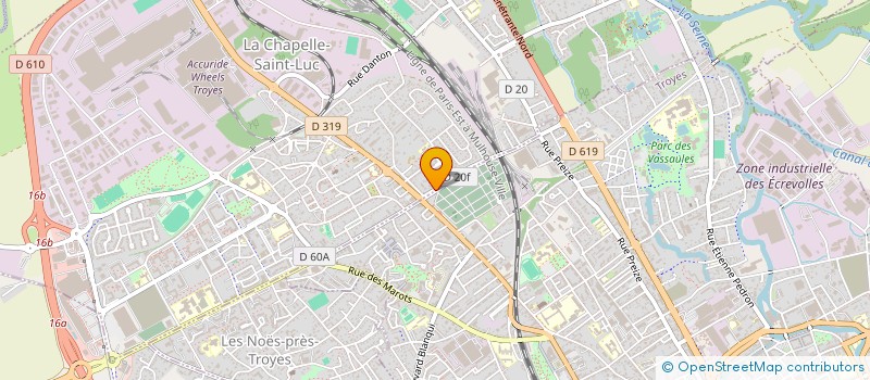 localisation de l'entreprise SCI MICHROMA à LA CHAPELLE-SAINT-LUC