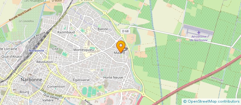 localisation de l'entreprise SCI MICIL  NARBONNE