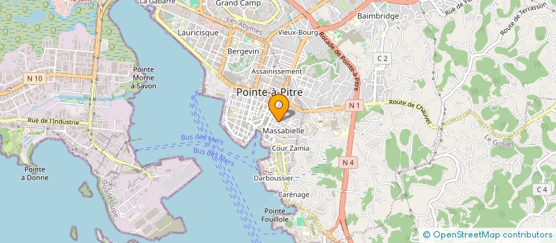 localisation de l'entreprise SCI MICKA à POINTE A PITRE