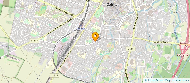 localisation de l'entreprise SCI MICKAEL  COLMAR