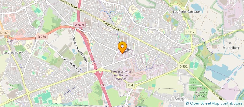 localisation de l'entreprise SCI MICKCHA  LES PONTS-DE-CE