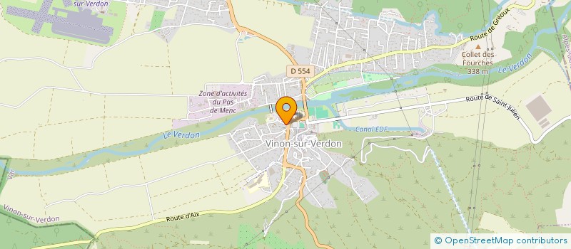 localisation de l'entreprise SCI MICLAU à VINON-SUR-VERDON