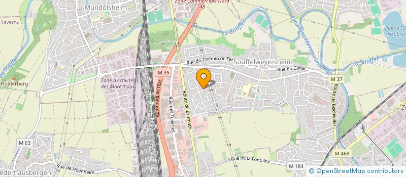 localisation de l'entreprise SCI MICLO  SOUFFELWEYERSHEIM