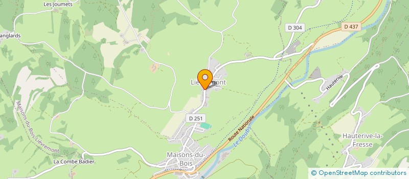 localisation de l'entreprise SCI MICLOT IMMOBILIER  MAISONS-DU-BOIS-LIEVREMONT