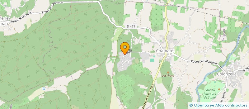 localisation de l'entreprise SCI MICO  CHAMARET