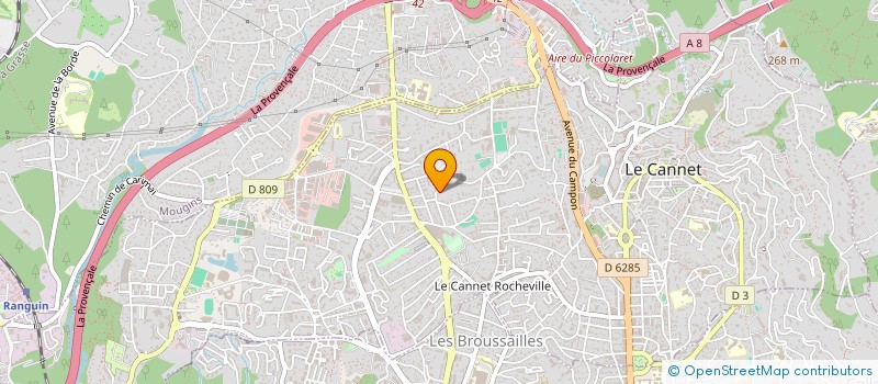 localisation de l'entreprise SCI MICO II à LE CANNET
