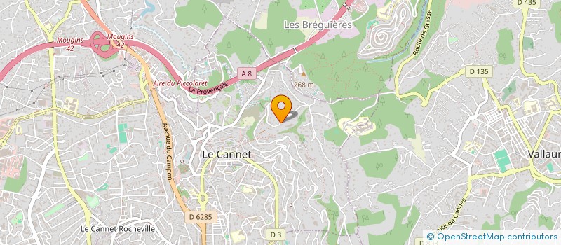 localisation de l'entreprise SCI MICOLOMBES à LE CANNET