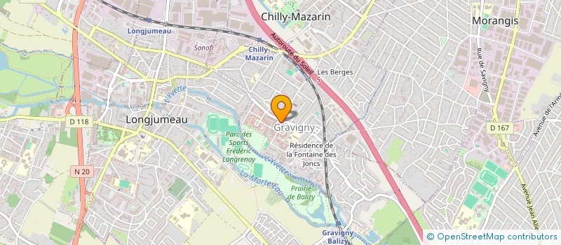 localisation de l'entreprise SCI MICOM à CHILLY-MAZARIN