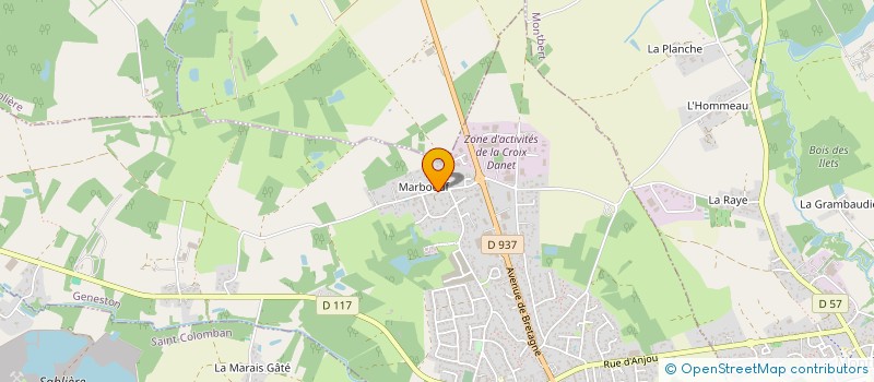 localisation de l'entreprise SCI MICOR  GENESTON