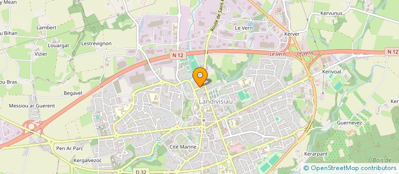 localisation de l'entreprise SCI MICRIMA  LANDIVISIAU